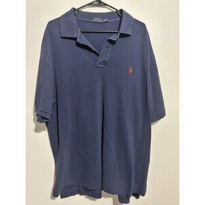 Ralph Lauren Polo Men's Short Sleeve Collar Shirt Blue 2XB